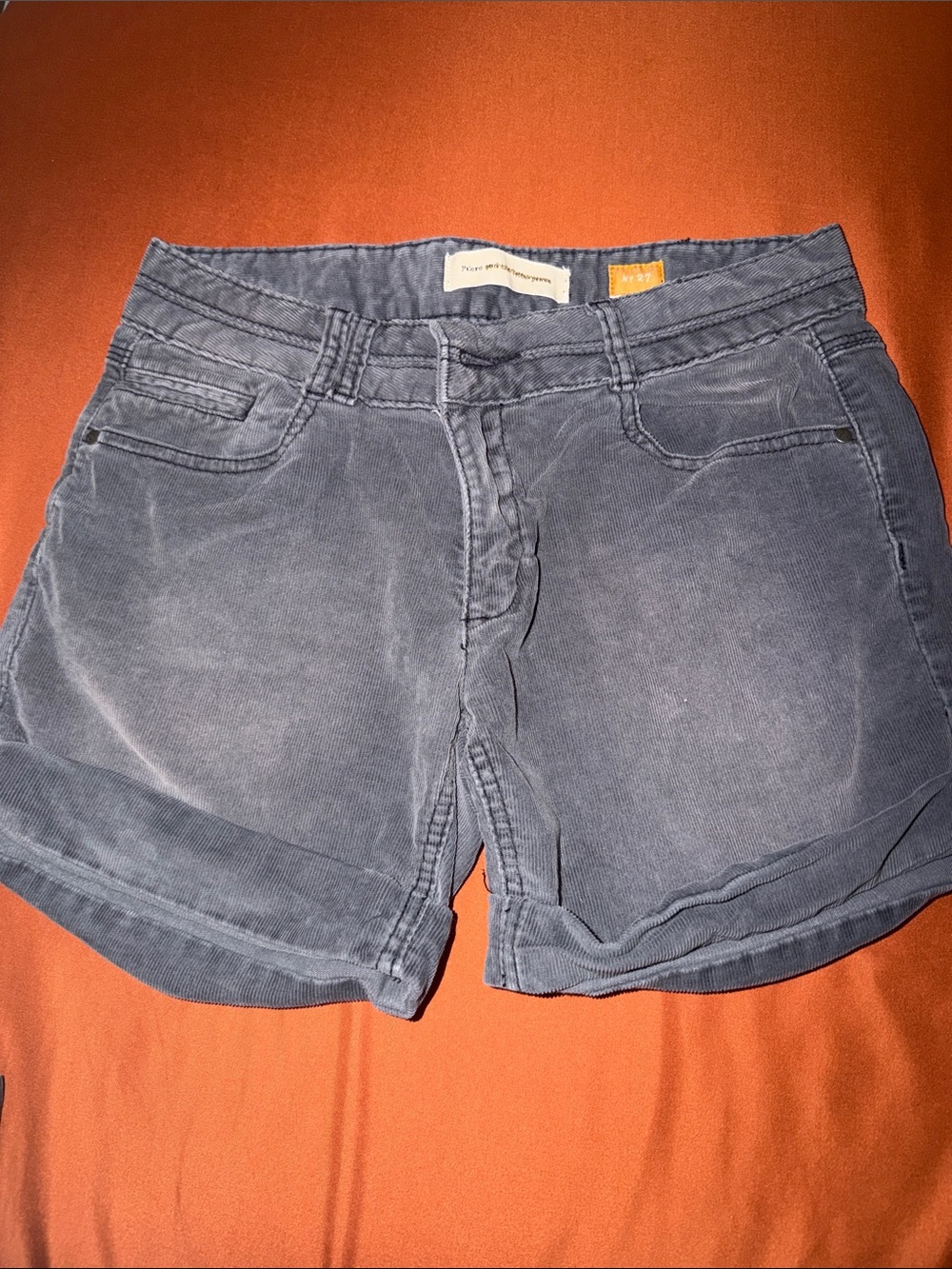 Pilcro and the Letterpress Corduroy Shorts